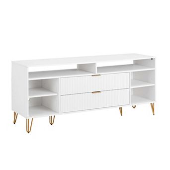 MANHATTAN COMFORT Dumbo 63-inch Fluted TV Stand