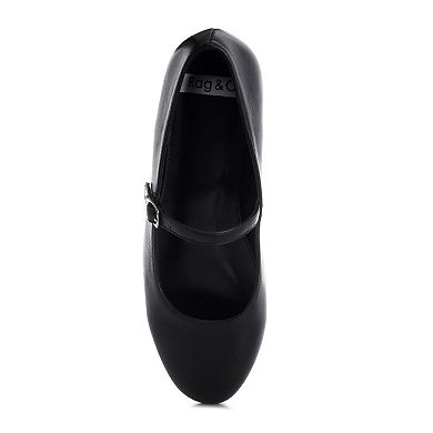 Rag & Co Humbal Women's Round Toe Mary Jane Flats