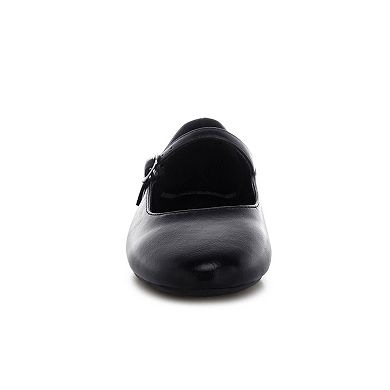 Rag & Co Humbal Women's Round Toe Mary Jane Flats