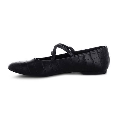 Rag & Co Chirola Women's Pointed Toe Mary Jane Flats
