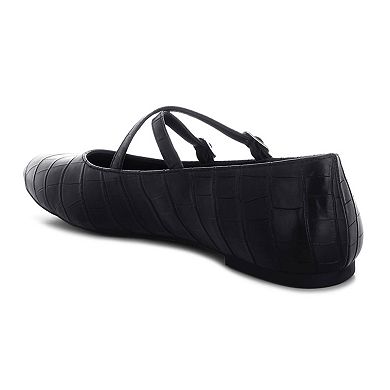 Rag & Co Chirola Women's Pointed Toe Mary Jane Flats