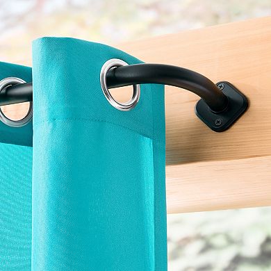 Nicole Miller Patio Country Chic Wrap Around Adjustable Curtain Rod
