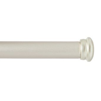 Nicole Miller Patio Country Mod Cap Dual-Mount Adjustable Curtain Rod & Finial Set