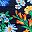 Navy Poppy Floral