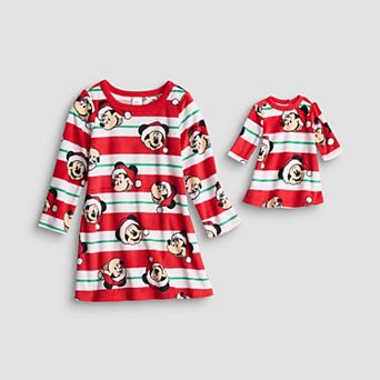 Toddler Girl Jammies For Your Families® Disney's Mickey Mouse Nightgown & Matching Doll Gown Set