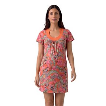 Maternity 24Seven Comfort Apparel Scoop Neck Short Sleeve Mini Shift Dress