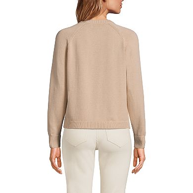 Women's Lands' End Drifter Raglan Crew Sweater