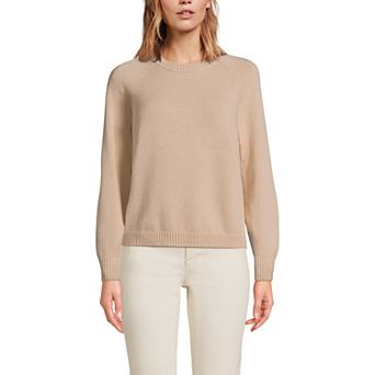 Women's Lands' End Drifter Raglan Crew Sweater