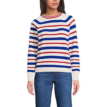Women's Lands' End Drifter Raglan Crew Sweater