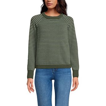 Women's Lands' End Drifter Raglan Crew Sweater
