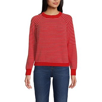 Women's Lands' End Drifter Raglan Crew Sweater