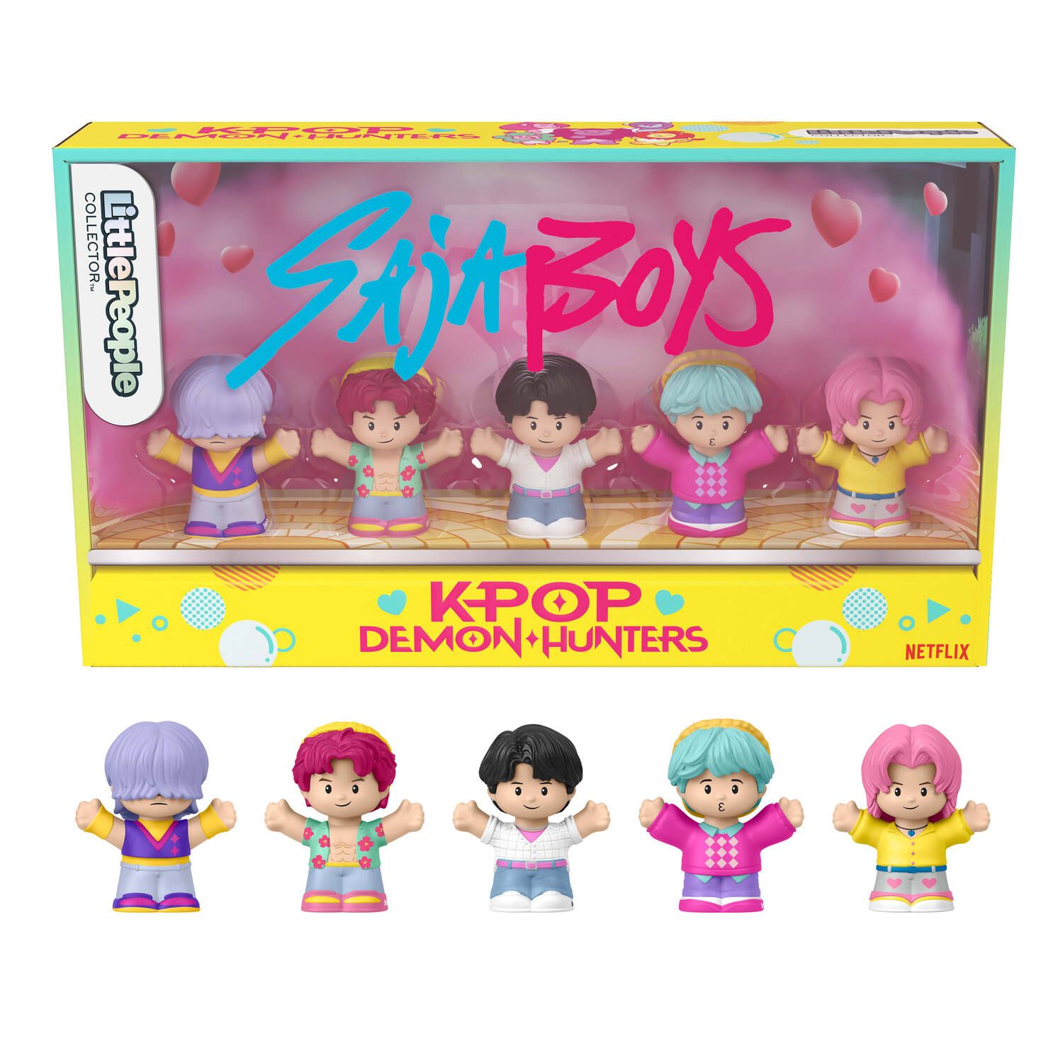 Детские фигурки Little People Collector KPop Demon Hunters Saja Boys 5 pc Figure Set