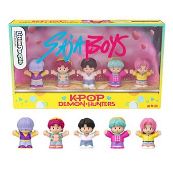 Little People Collector KPop Demon Hunters Saja Boys 5 pc Figure Set