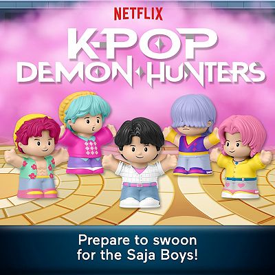 KPop Demon Hunters サジャボーイズ あみぐるみ 5体セット Little People Collector KPop Demon Hunters Saja Boys 5-Piece