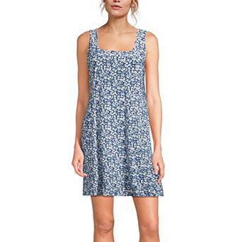 Women's Lands' End Silky Knit Mini Shift Dress