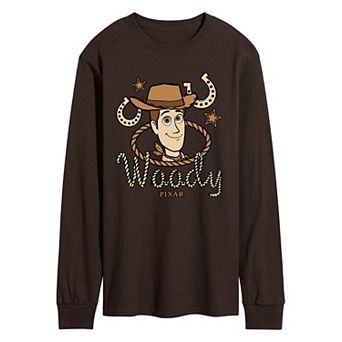 Men's Disney / Pixar's Toy Story 5 Woody Cowboy Long Sleeve Graphic Tee