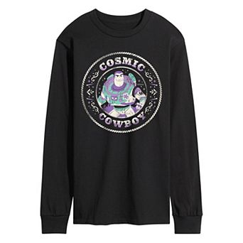 Men's Disney / Pixar's Toy Story 5 Buzz Lightyear Cosmic Cowboy Long Sleeve Graphic Tee