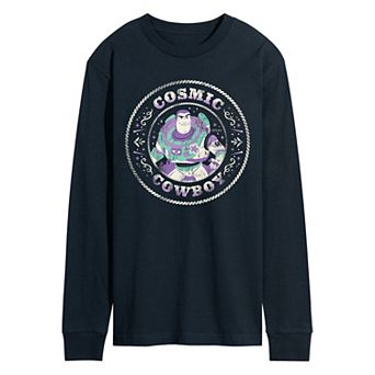 Men's Disney / Pixar's Toy Story 5 Buzz Lightyear Cosmic Cowboy Long Sleeve Graphic Tee