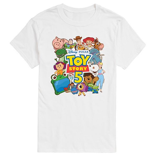 Men's Disney / Pixar's Toy Story 5 Characters Collage Graphic Tee