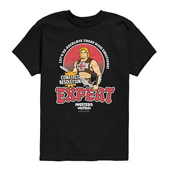 Boys 8-20 Masters Of The Universe He-Man Conflict Resolution Expert Graphic Tee