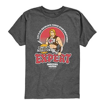 Boys 8-20 Masters Of The Universe He-Man Conflict Resolution Expert Graphic Tee