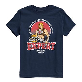 Boys 8-20 Masters Of The Universe He-Man Conflict Resolution Expert Graphic Tee