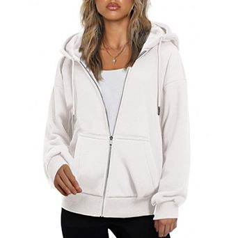 Zeagoo Women's Zip Up Hoodies Fleece Jacket Oversized Casual Fashion Sweatshirt