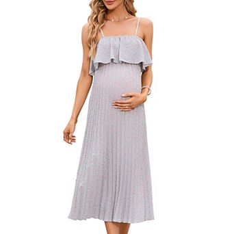 Women's Maternity Adjustable Spaghetti Strap Dress