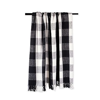 DII Buffalo Check Cotton 50x60-inch Throw Blanket