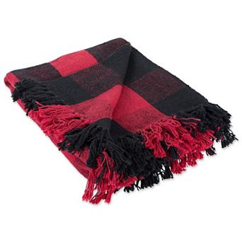 DII Buffalo Check Cotton 50x60-inch Throw Blanket