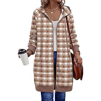 Zeagoo Women's Zip Up Hoodies, Long Sleeve Oversized Fleece Tunic Sweatshirts with Pockets