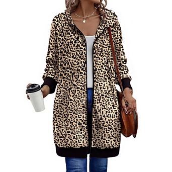 Zeagoo Women's Zip Up Hoodies, Long Sleeve Oversized Fleece Tunic Sweatshirts with Pockets