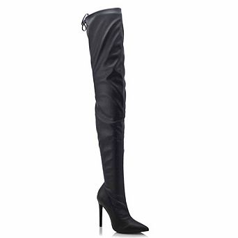 Stretch Over-the-Knee Pointed Toe Stiletto Heel Boots