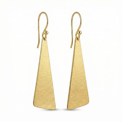 The Collective by DBJ Maize Drop Earrings in Gold Finished Brass