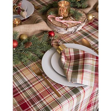 DII Give Thanks Plaid Tablecloth