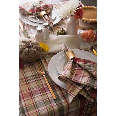 DII Give Thanks Plaid Tablecloth