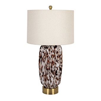 Hello Honey Art Glass Table Lamp with Gold Base