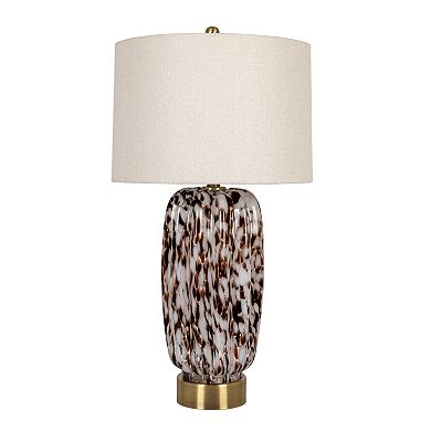 Hello Honey Art Glass Table Lamp with Gold Base