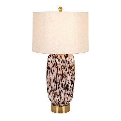 Hello Honey Art Glass Table Lamp with Gold Base