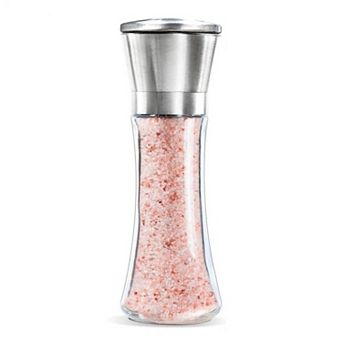 Premium Stainless Steel Salt and Pepper Grinder Vintage Glass Bottle