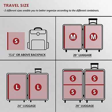 Travel Vacuum Bags with Rechargeable Pump for Space Saver Packing