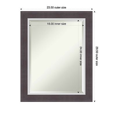 Ellie Beveled Framed Bathroom Vanity Wall Mirror