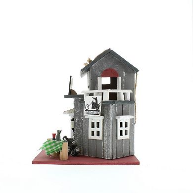 Zingz Home Route 66 Biker Bar Birdhouse 10.25x7.5x9"