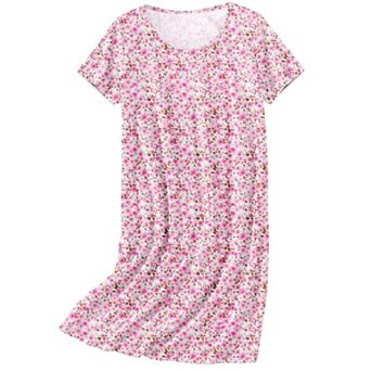 Ekouaer Nightgowns for Women Cotton Sleepshirts Short Sleeve Nightshirt Tshirt Night Gown Casual