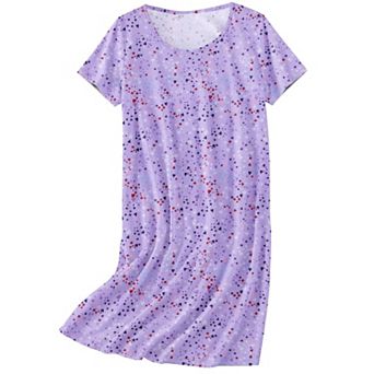 Ekouaer Nightgowns for Women Cotton Sleepshirts Short Sleeve Nightshirt Tshirt Night Gown Casual