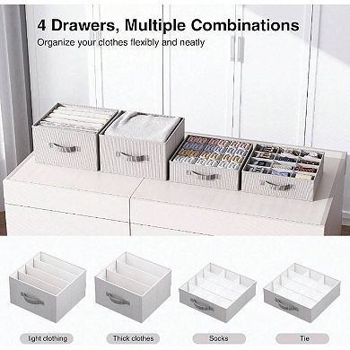 High-Density Polyester Hanging Closet Organizer with Washable, Tear-Resistant Fabric