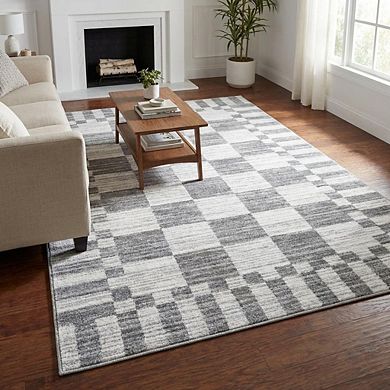 Modern Area Rug Machine Washable Non Shedding Stain Resistant Floor Cover for Living Room Laundry