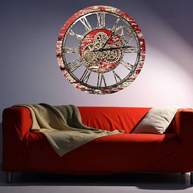 Moving Gear Hanging Decorative Wall Clock