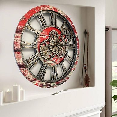 Moving Gear Hanging Decorative Wall Clock