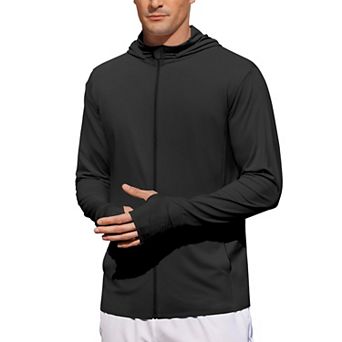 COOFANDY Men' UPF 50+ Light Jacket Full Zip Sun Protection Hoodie Long Sleeve Sun Shirts UV